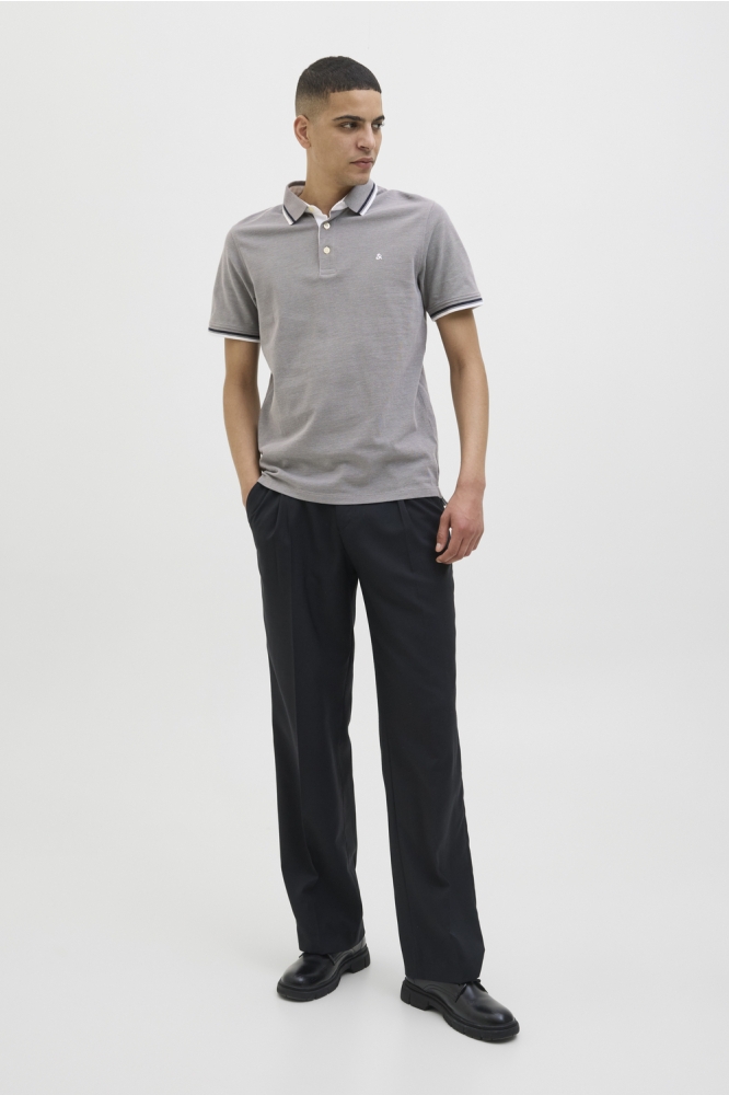 JJEPAULOS POLO SS NOOS 12136668 ULTIMATE GREY/PLAY